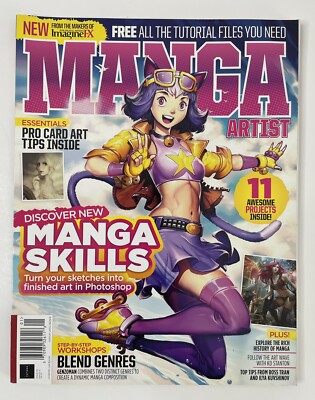 IMAGINE FX MANGA ARTIST PAINT 3D ART DESIGN MAGAZINES 2018 LOT OF 3 Maya 3ds Max