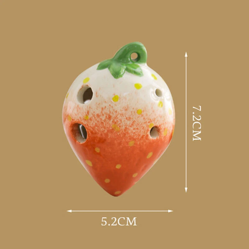 Fresa 6 Agujeros Ocarina Estudiantes Cerámica Hechos a Mano Principiantes Instrumentos Foto 4 de 4