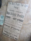 RARE Large Civil War Period ADVERTISING BROADSIDE, Frank Leslie's Subscriptions