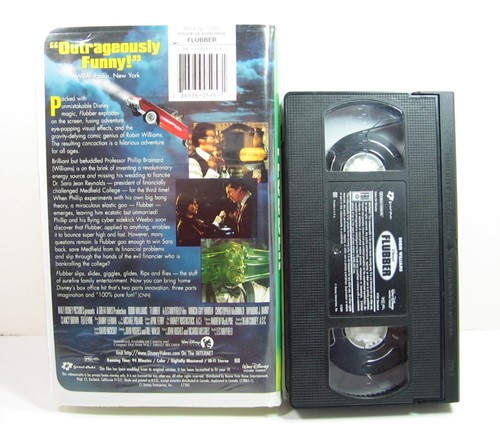 FLUBBER Walt Disney's Video VHS Clamshell Robin Williams Comedy Movie - Picture 3 of 3