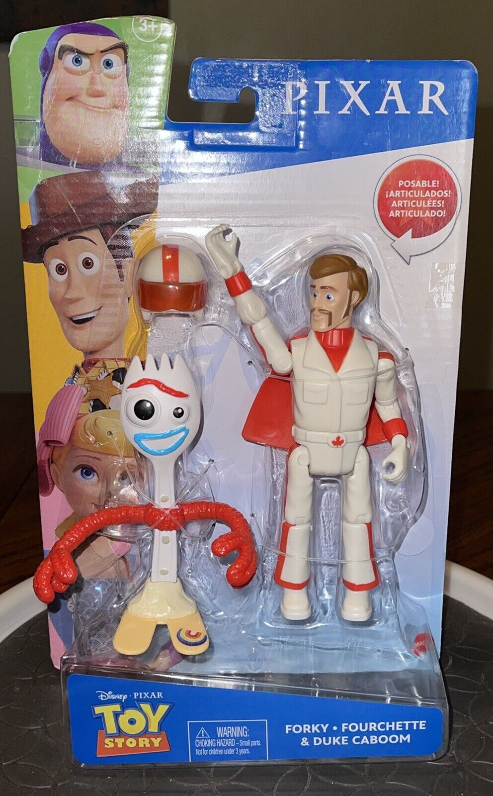 Disney Pixar Toy Story 4 Forky And Duke Caboom Poseable Figure (NEW)