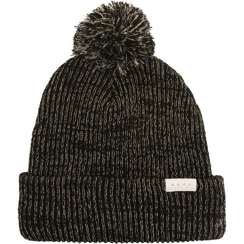 New NEFF Womens Kris Pom Beanie Black 