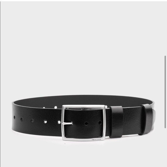NWT Rag & Bone Leather Jumbo Boyfriend Waist Belt, Small | eBay display picture 2