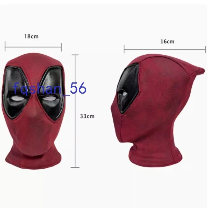 NEW Deadpool Mask COS Movie Cosplay Helmet Integrated Type with Zipper Halloween - Image 2 of 4