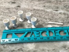 Vintage Barbie Doll Size Dishes White 7 Pieces