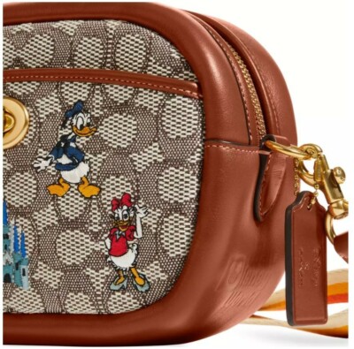 Disney X Coach Walt Disney World Camera Bag W/ Mickey & Friends