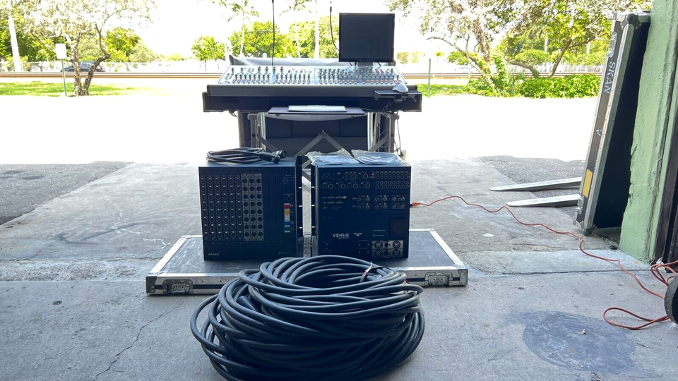 Avid Profile Console 48x24 Input Rack,FOH Rack ,330Ft BNC Cable #17576 ...