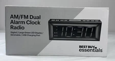 Best Buy essentials BE-CLOPP3 BE-CLOPP3 Digital AM  FM Dual Alarm Clock-OPEN BOX