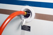 Adaptador de manguera de llenado de tanque de agua dulce para autocaravana/remolque de viaje, ¡¡MANOS LIBRES!!!