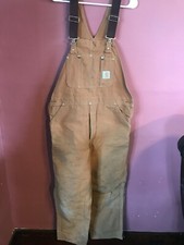 Carhartt UGWA Union Made Duck Canvas Quilted Lined Coveralls Men's Size 38 X 32