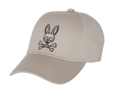 Psycho Bunny Men's Flavin Baseball Cap Sandstone B6A821X1HT-STO