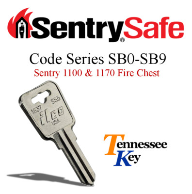 Sentry Safe & Fire Box keys / Select your key code  / Series SB0-SB9