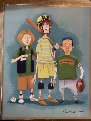 Bam! Ultra Comedy Box David Spade Benchwarmers 11x14 Print by Nate Call  Of/600