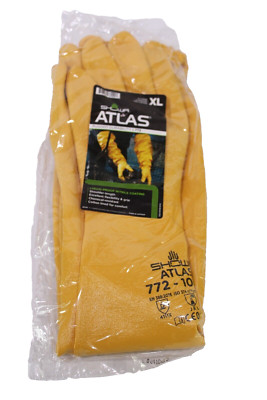 Atlas Showa 772 Chemical Resistant Nitrile Coated Lined Protective Work Glove XL