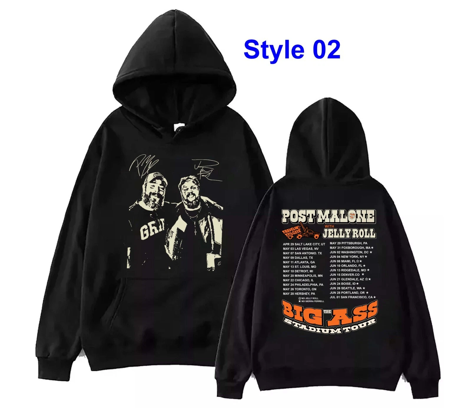 Post Malone Big Ass Stadium Tour Hoodie 2025