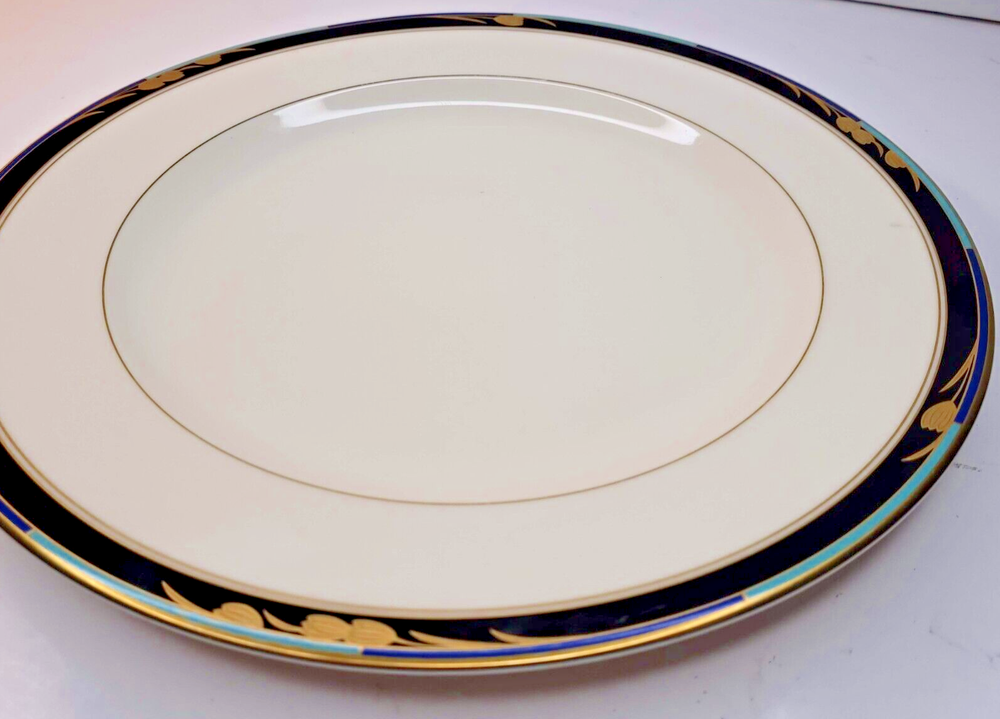 Mikasa Chatelaine LAN17 12” Chop Plate Platter Japan Fine Ivory Gold Trim