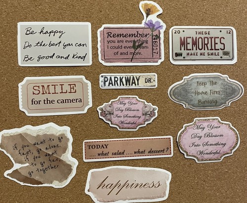 50 stickers met motiverende spreuken, inspirerend, positief, waterdicht