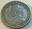 1921??? CANADA KING GEORGE V 10 Cents (80% Silver)   #178