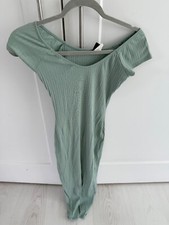 Windsor Mint Green Mini Mesh Dress Size S Short Sleeve Casual Summer V Neck