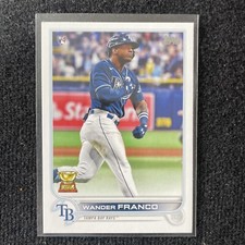 2022 Topps Series 1 - Pounding Chest, Blue Jersey #215 Wander Franco (RC)