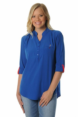 UG Apparel Women's Work From Home Hoodie – Cozy Knit, NCAA Licensed, Split Neckline