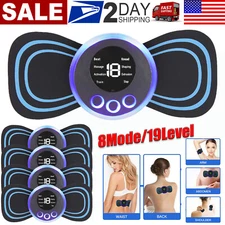 1-4 Pcs Electric Neck Massager Back Full Body Stimulator Pain Relief Device