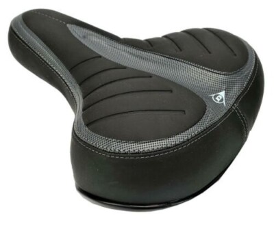 Selle De Vélo Dunlop Confort Gel - Large Avec Ressorts - Universelle - Occasion UK