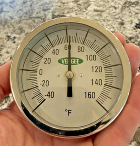 NEW Vee Gee Soil  Compost Thermometer 82160-6, 6-Inch Stem, -40 to 160 Degrees F