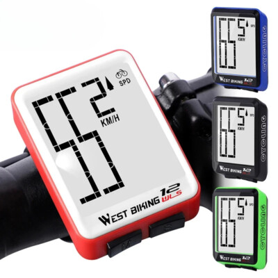 Bike Computer LED Digital Rate Bicycle Speedometer Wireless Odometer Stopwatch