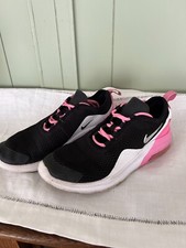 Nike Air Max Motion Tenis AQ2745-001 Negro Rosa Juvenil Talla 5Y Niñas Gimnasio Zapatos