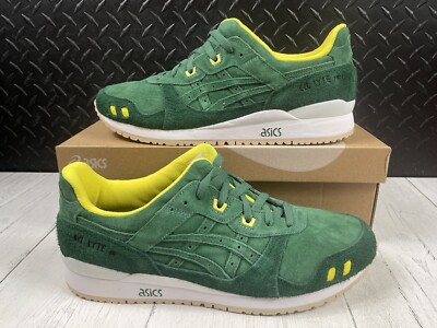 Size 12-New ASICS Gel-Lyte III OG 'Shamrock' Green Suede 1201A809