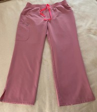 FIGS Woman's Kade Cargo Scrub Pants Chalk Pink Limited Color XL-P
