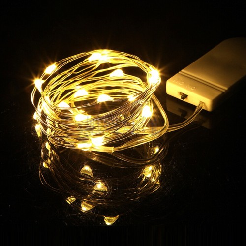 6 Pack 20 LEDs Battery Operated Mini LED Copper Wire String Fairy Lights Part 2m - Picture 6 of 16