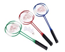 Donnay Badminton Set 6-teilig Sport Spiel Spa&szlig; Urlaub