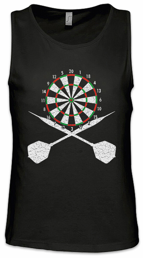 ALTRA Darts Board And Crossed Darts Canotta Uomo Sport Trainer Freccette Frecce Frecce