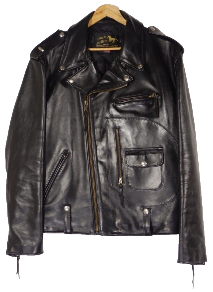 Schott Legendary Black Stallion D Pocket Horsehide Schott Legendary Black Stallion D Pocket Horsehide