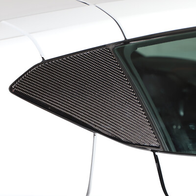 2PCS Carbon Fiber Rear Window Trim Sticker Für Corvette C8 Coupe 2020-2026