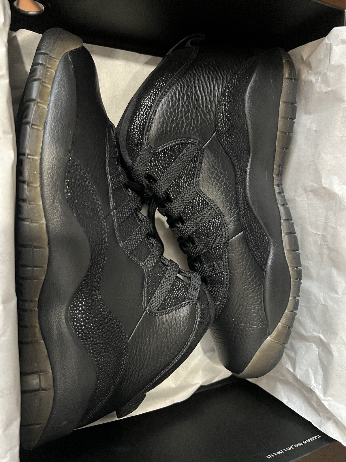 Size 9 - Jordan 10 Retro x OVO Black 2016 image 2
