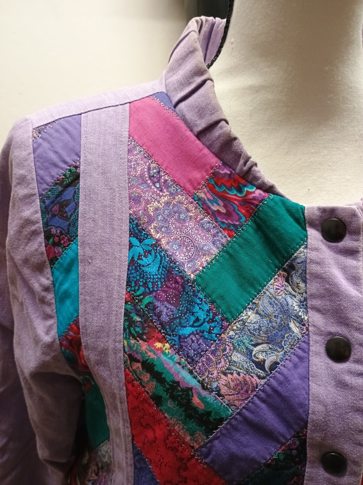 QUILTED PATCHWORK JACKET - image 2