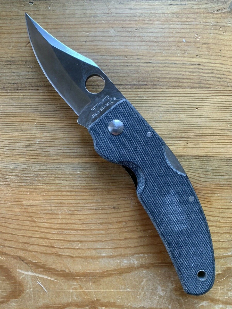 Vintage Spyderco C32 Black Hawk Gin-1 Steel ( Factory 2nd ) | eBay