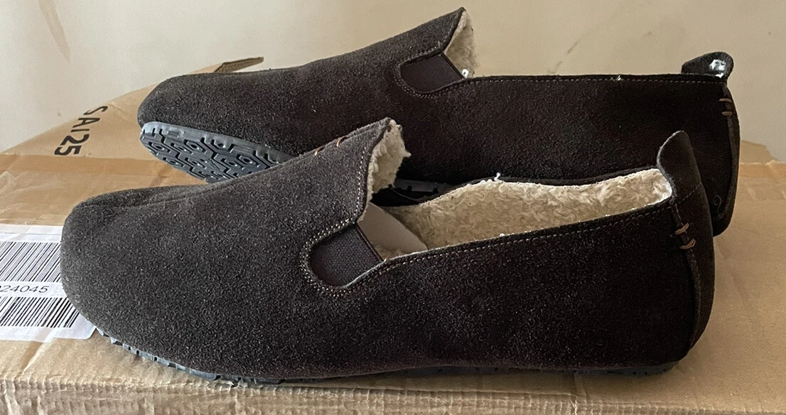 Clarks Kite Falcon Men s Brown Suede Leather Warm Slippers Uk Size