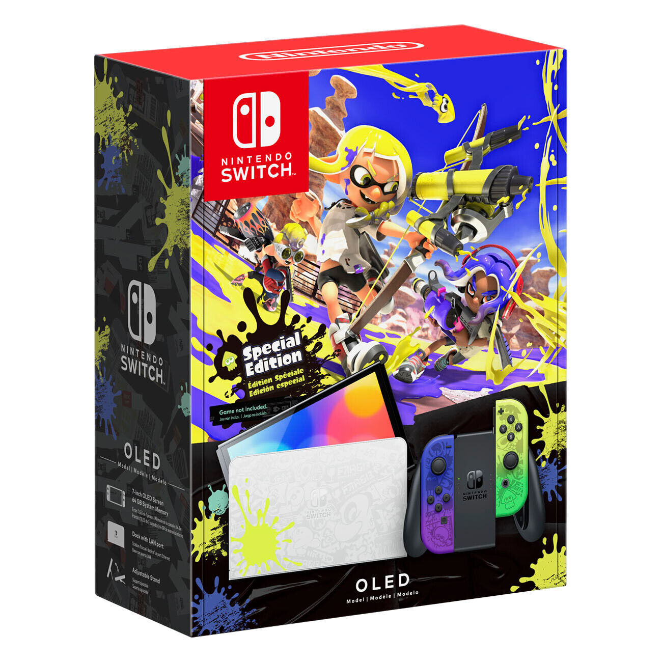 Nintendo Switch (OLED Model) HEG-001 Splatoon 3 Edition Video Game