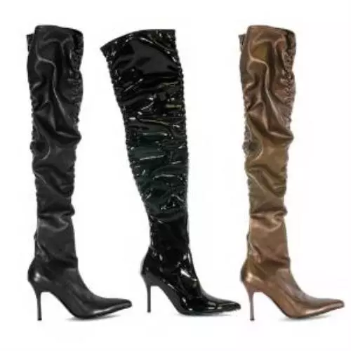 Scrunch thigh high best sale boots