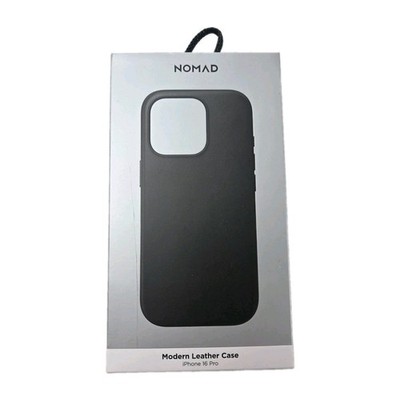 Nomad Modern Leather Case for iPhone 16 Pro Black