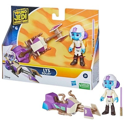 Hasbro Star Wars Young Jedi Adventures (4 ) Lys Solay & Speeder Bike Neu/OVP