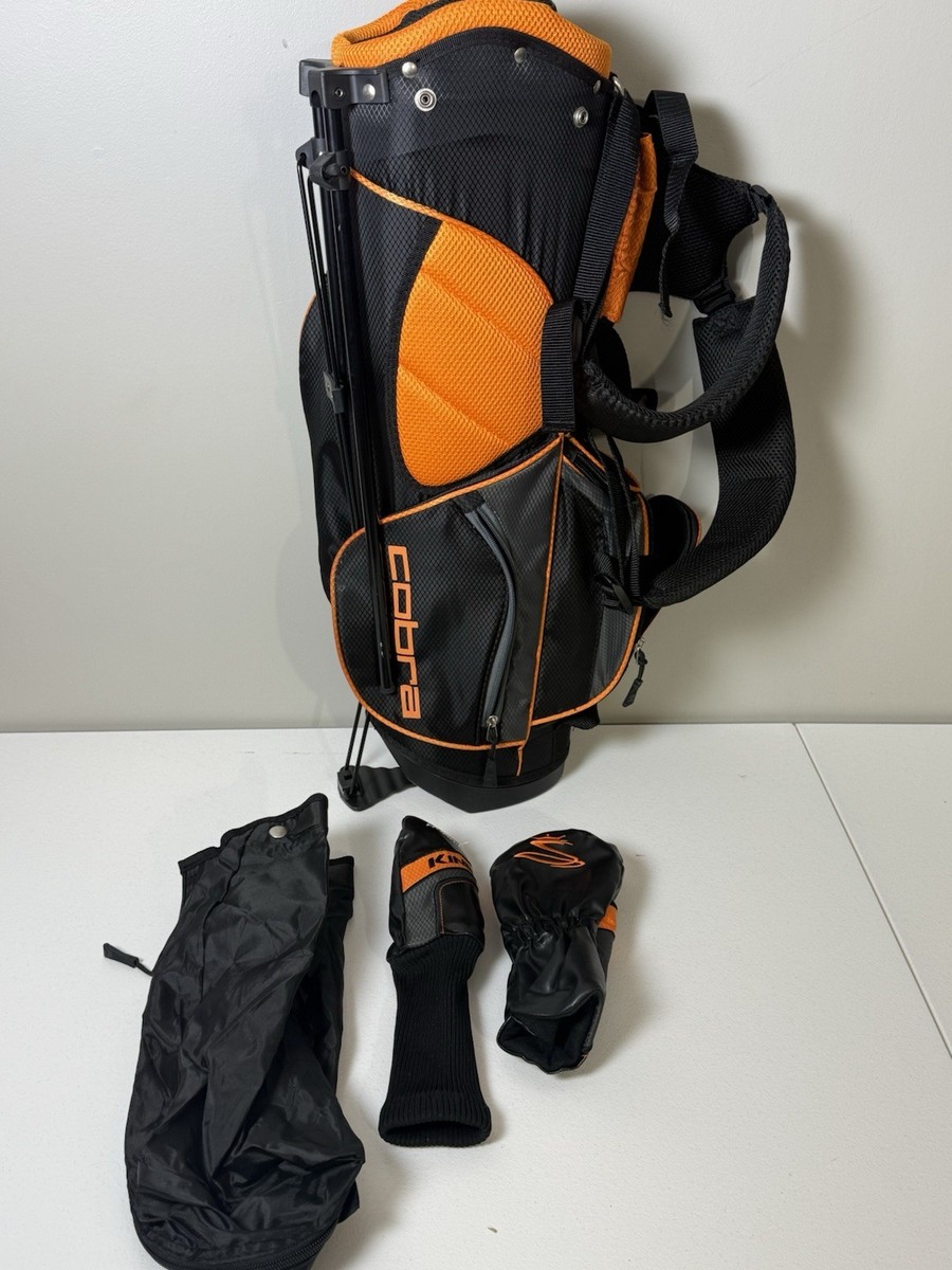 Cobra King Junior Stand Bag Black/Orange Rickie Fowler 4-Pocket 5
