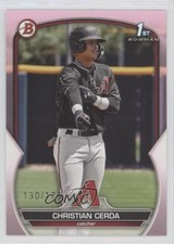 2023 Bowman Prospects Pink 130/175 Christian Cerda #BP-56 9b3