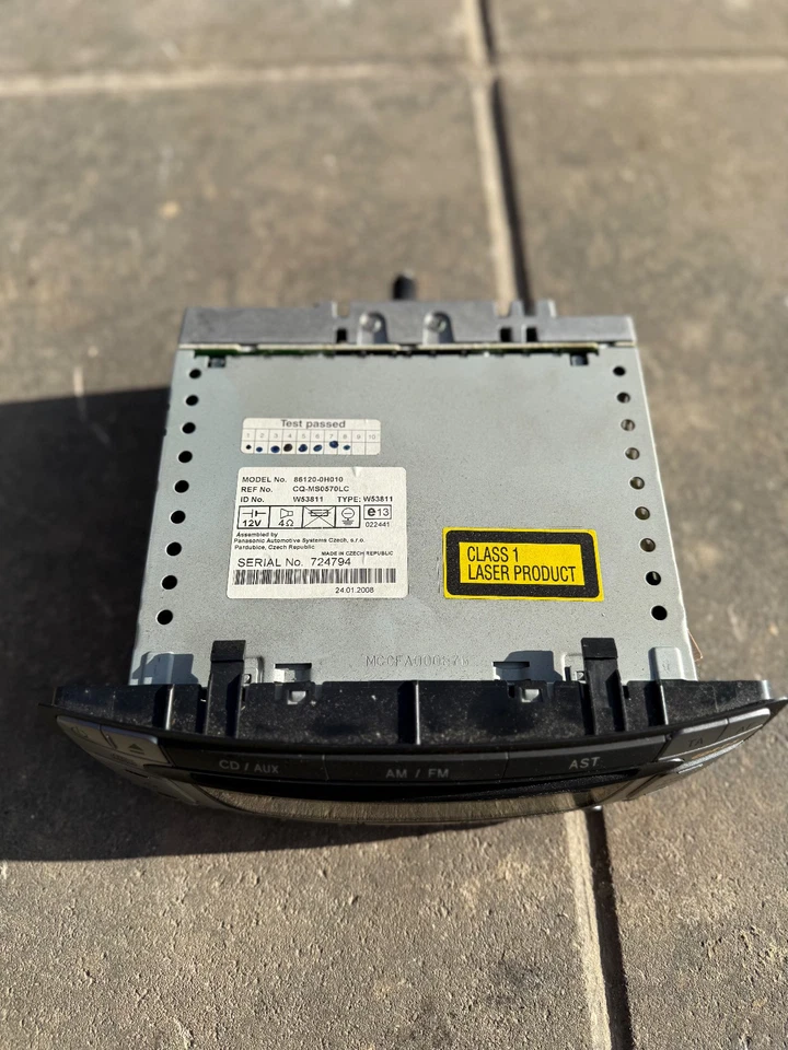 Original Autoradio Peugeot 107 / Citroën C1 / Toyota Aygo CD Player Aux - Bild 4 von 4