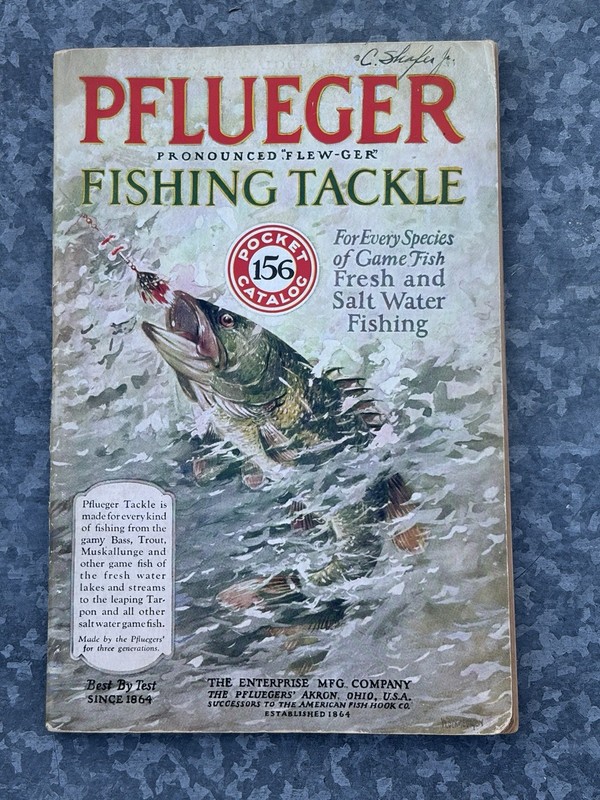 Scarce Pflueger 1936 Fishing Tackle  Rods Reels Lures Catalog