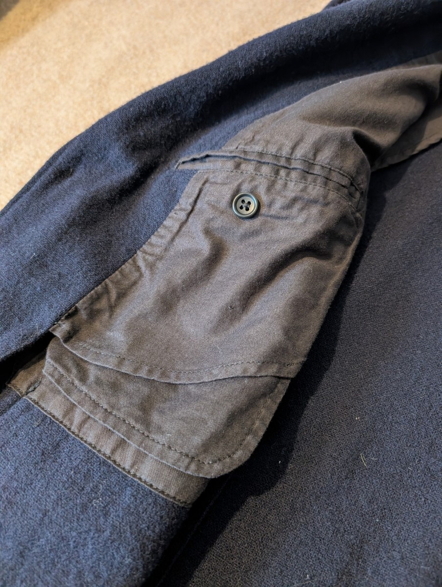 Engineered Garments Baker Jacket 13oz Wool Flannel Navy Blue M 40